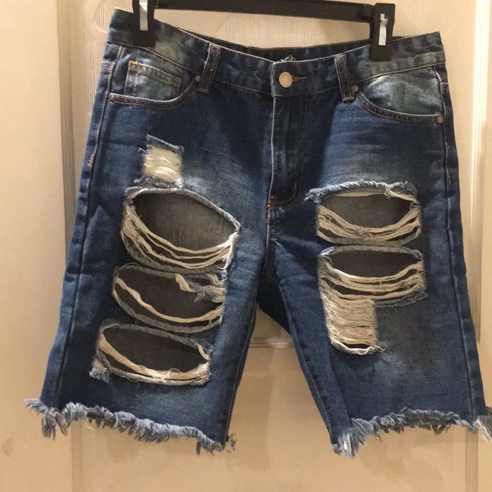 Long Jean Shorts